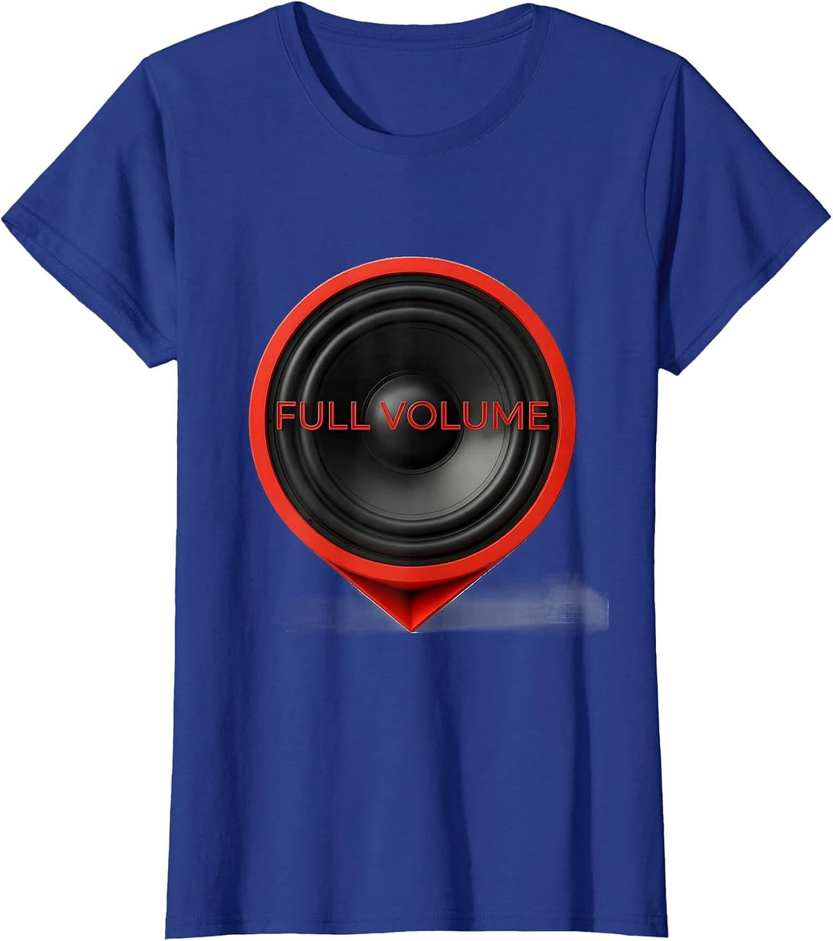 Women's Full Volume Geometric Thick Thighs R&B Vibes Music Humor T-Shirt - Royal Blue