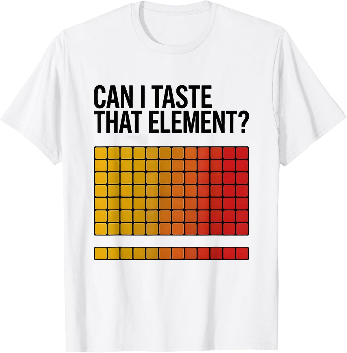 Men's Can I Taste That Element Funny Periodic Table Science T-Shirt - White