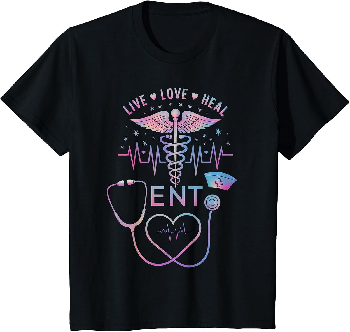 ENT Nurse Otolaryngology Doctor Otolaryngologist ENT T-Shirt - Black