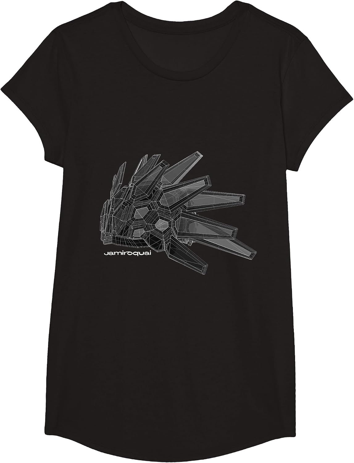 Jamiroquai Official Automaton Hat T-Shirt - Girls Black