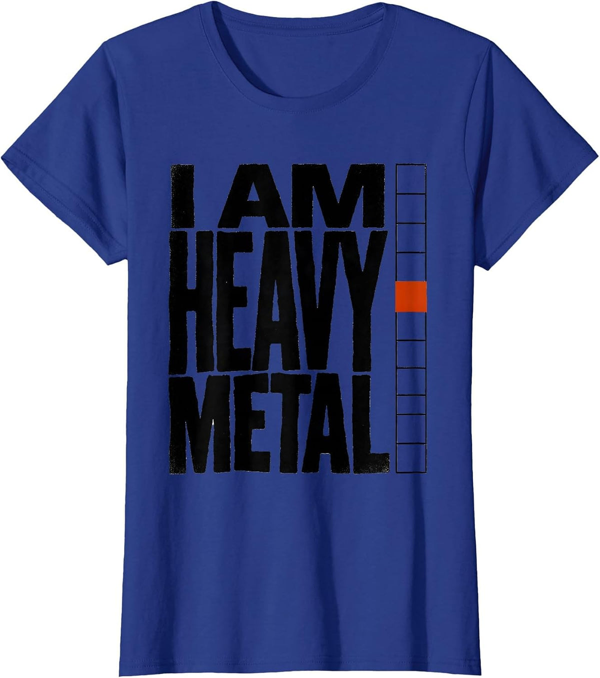 Women's I Am Heavy Metal Funny Chemistry Science Humor T-Shirt - Royal Blue