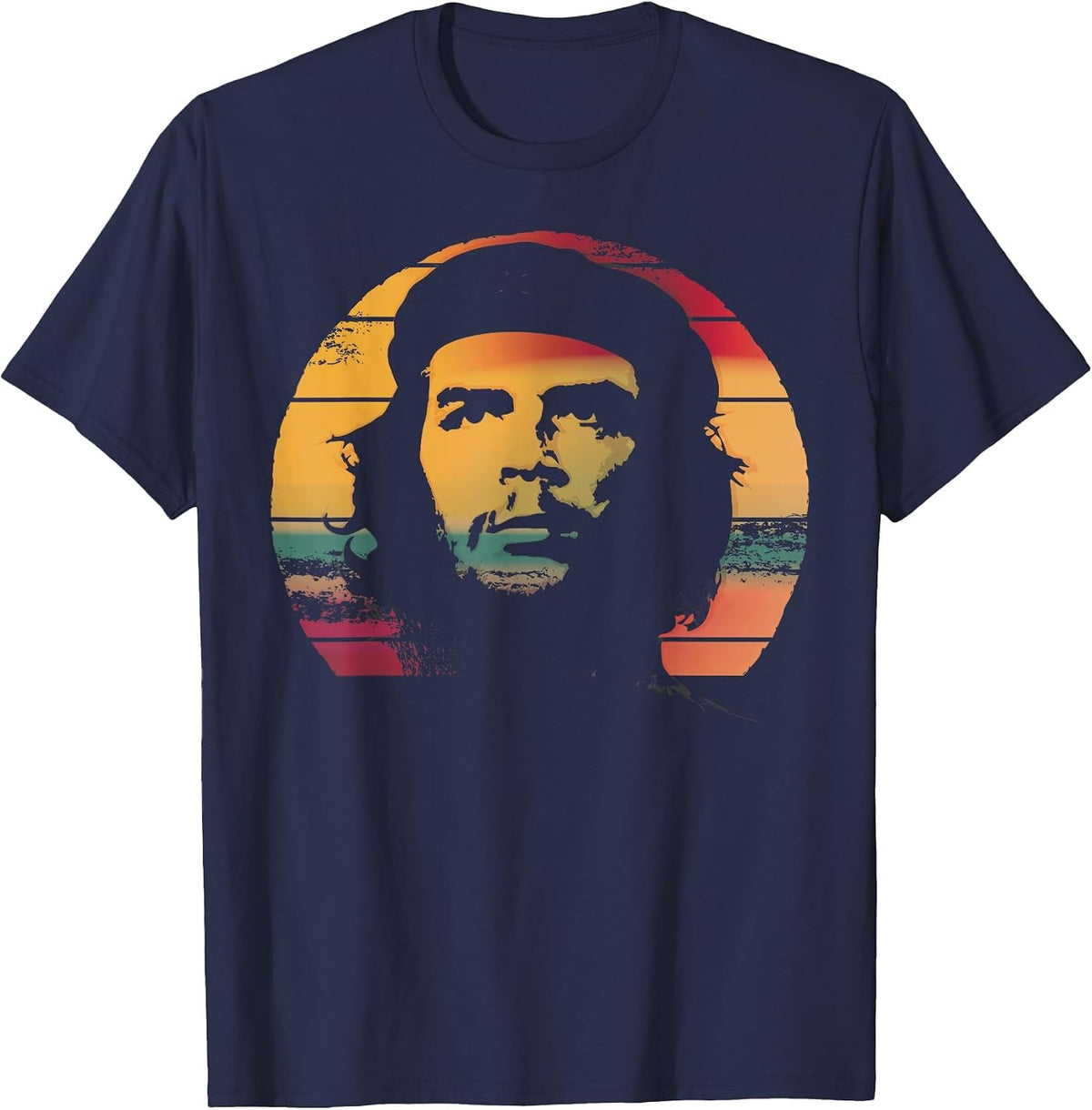 Che Guevara Shirt Revolution Rebel Cuba Vintage T-Shirt - Navy Blue