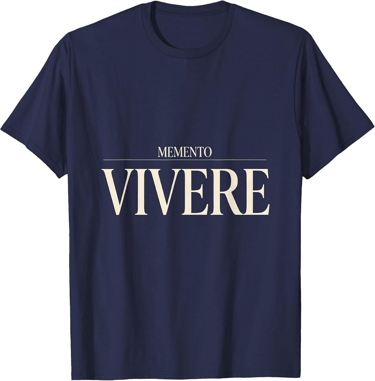 Men's Memento Vivere Stoic Philosophy Quote Marcus Aurelius Reader T-Shirt - Navy Blue