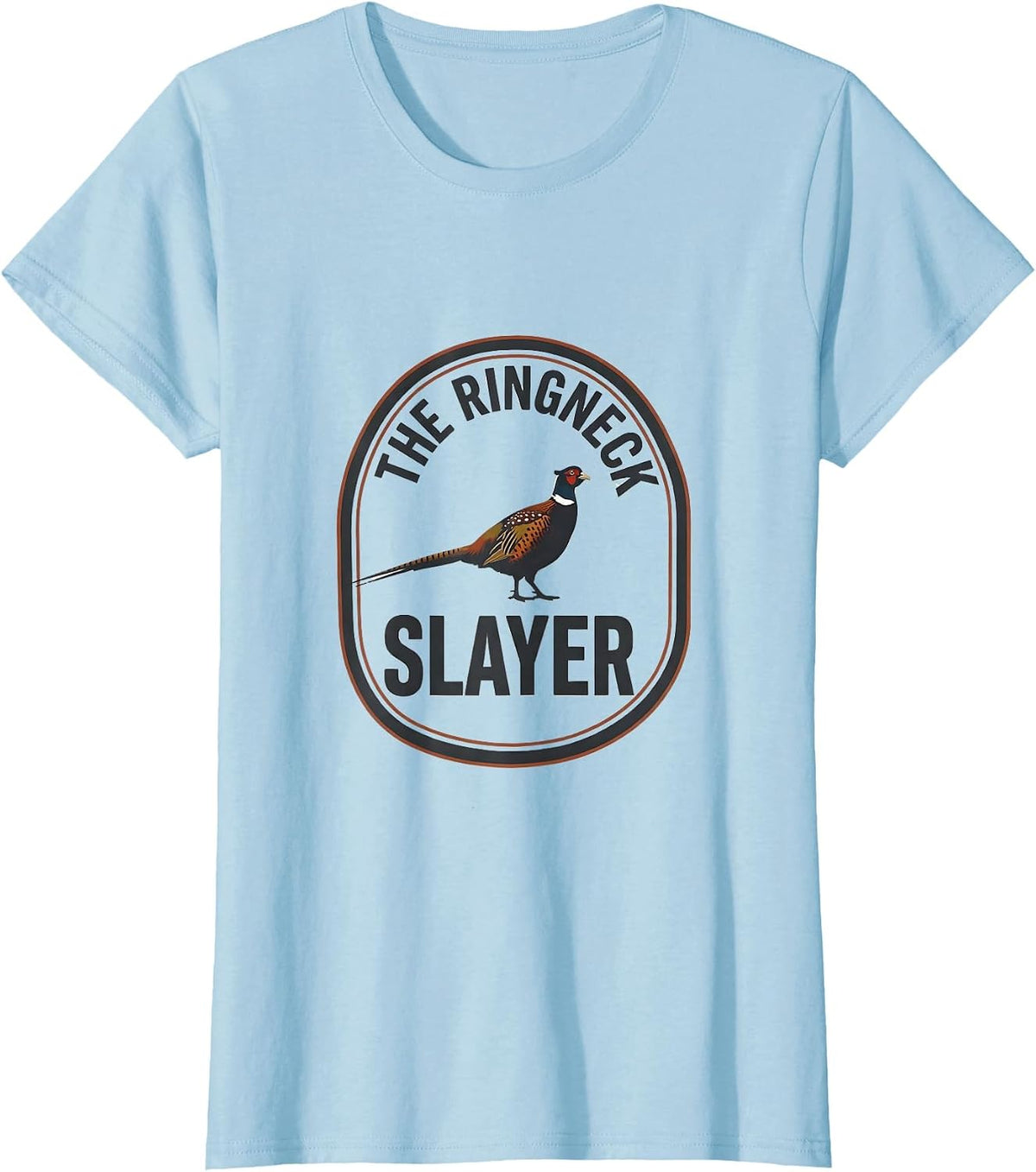 The Ringneck Slayer Vintage Upland Bird Hunting Pheasant T-Shirt - Baby Blue