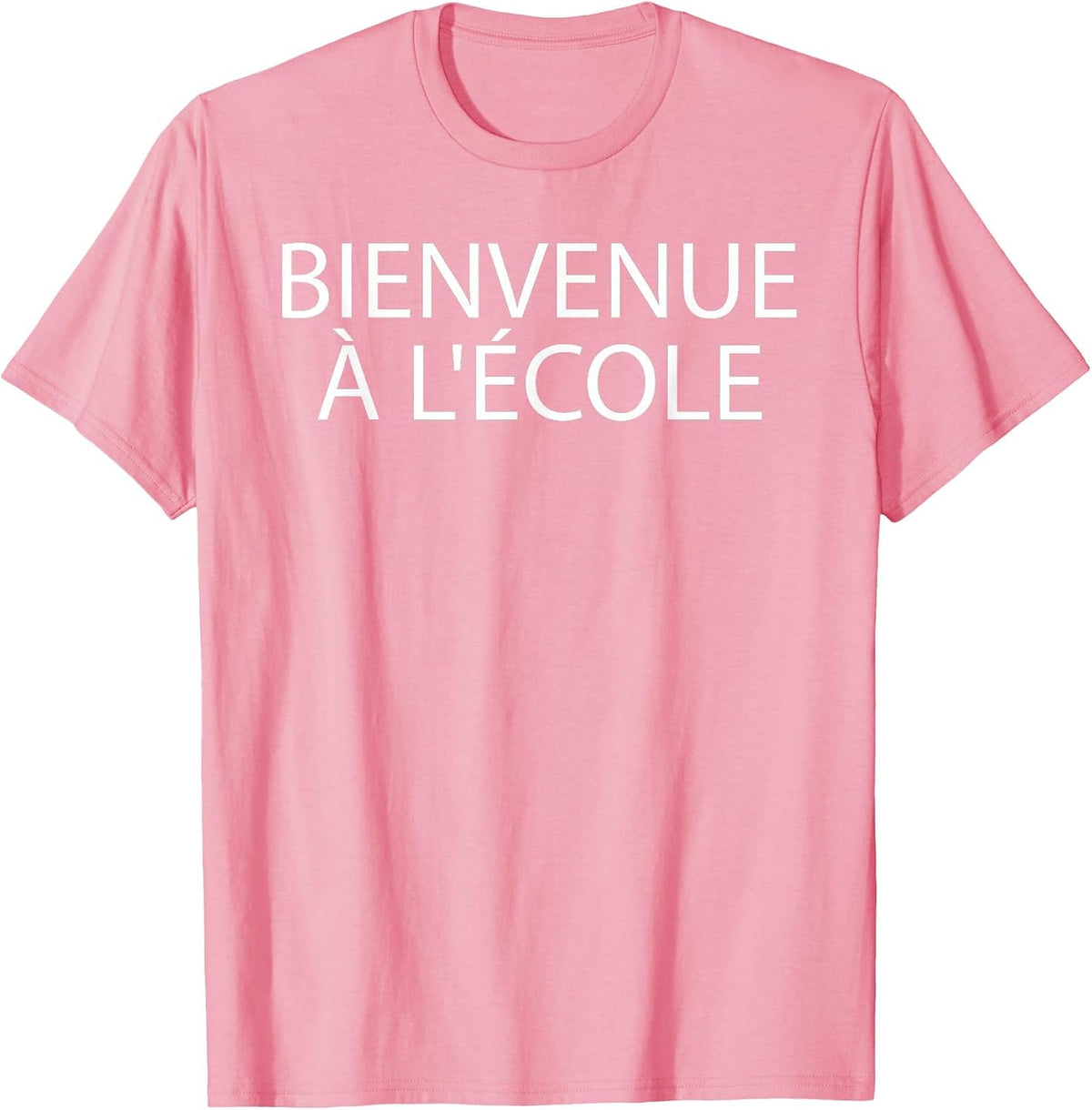Bienvenue à l'école (for French Teachers) T-Shirt - Pink