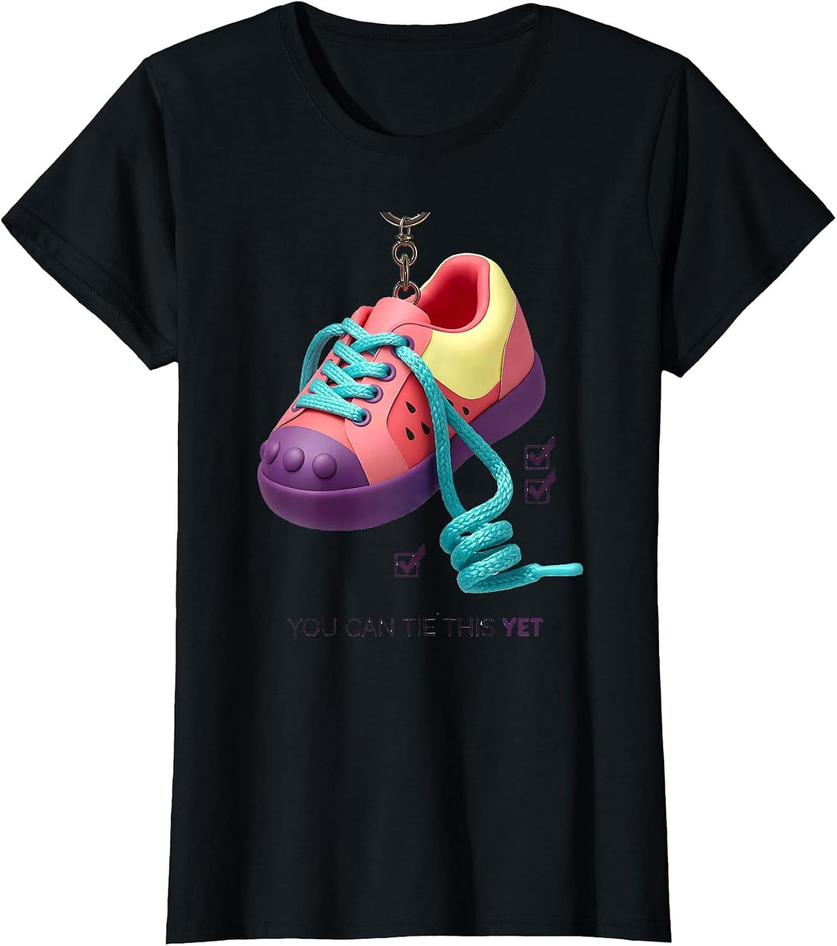 You Can Tie This Yet Growth Mindset Teacher Motivational T-Shirt - Black