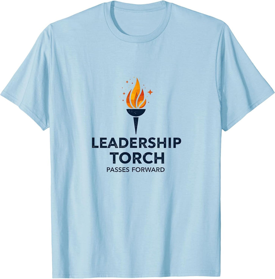 Leadership Torch Passes Forward Inauguration T-Shirt - Baby Blue