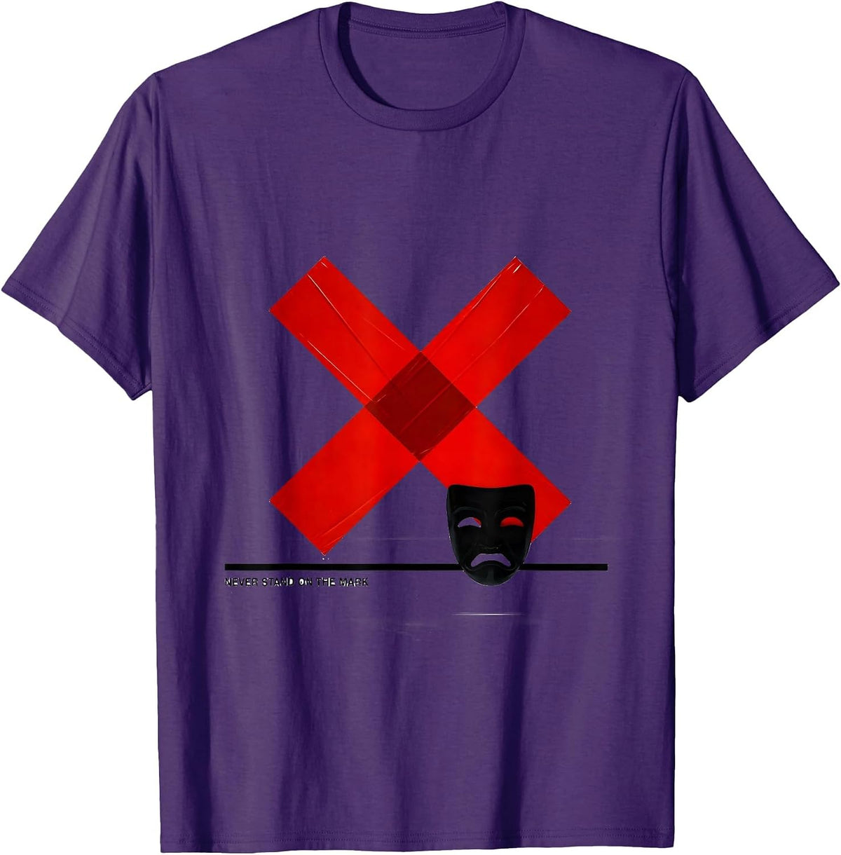 Never Stand On The Mark Witty Shakespeare Literary Humor T-Shirt - Purple