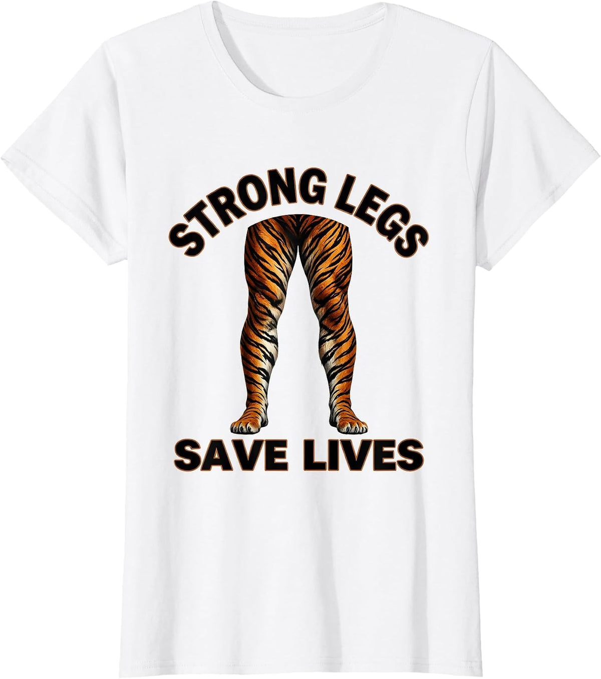 Strong Legs Save Lives Fall Prevention Design T-Shirt - White