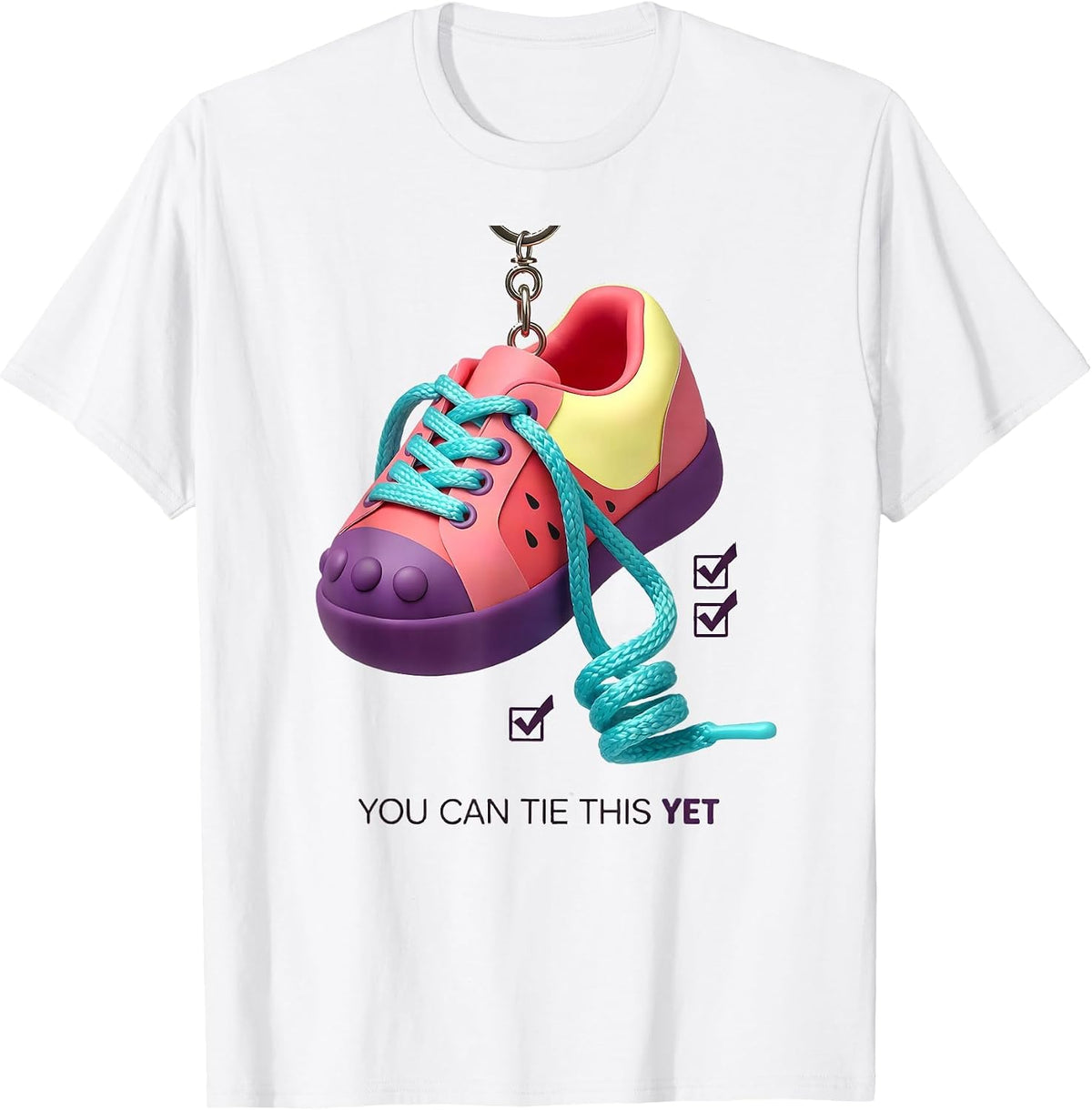 You Can Tie This Yet Growth Mindset Teacher Motivational T-Shirt - White