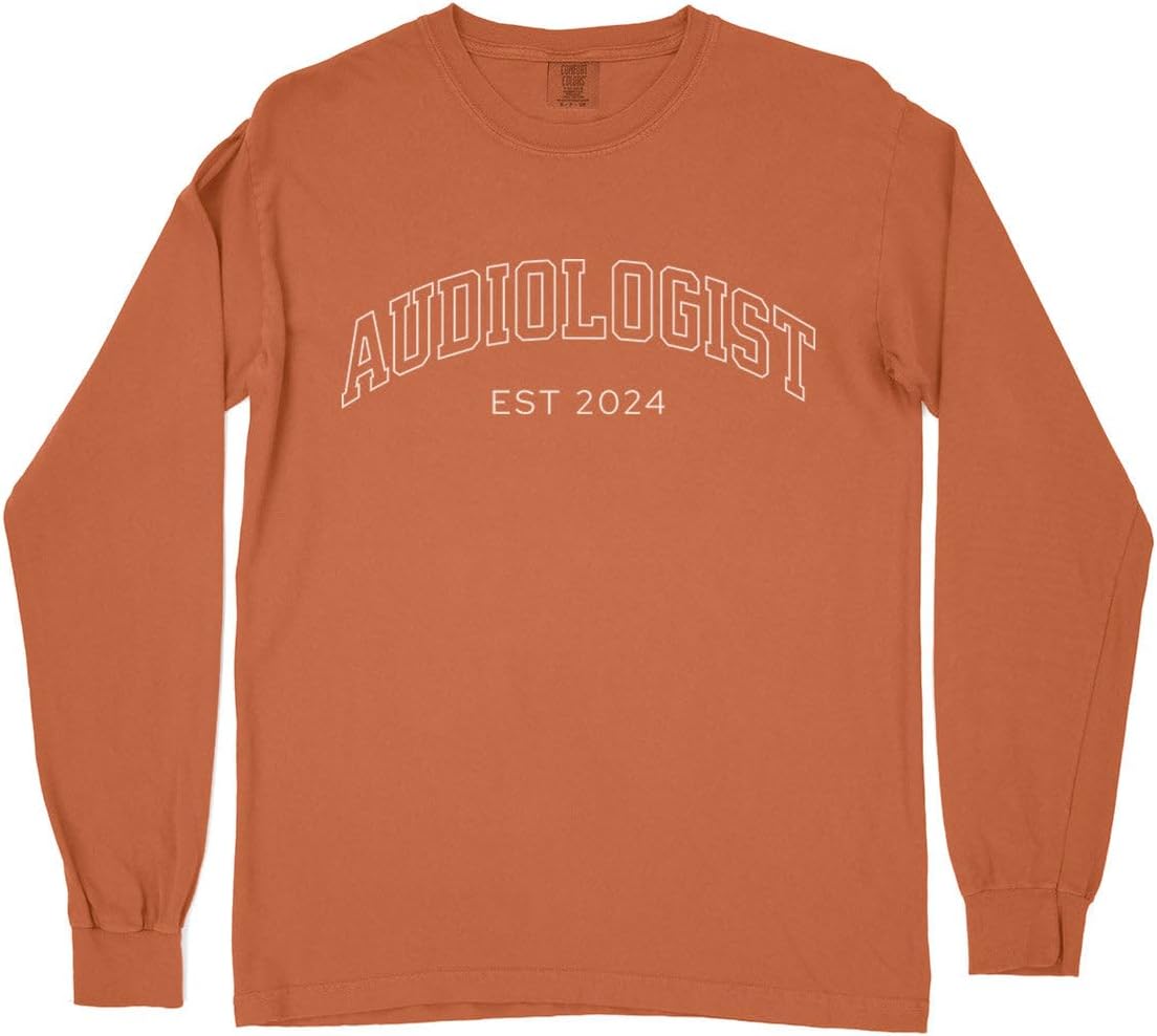 2024 Audiologist Comfort Colors Long Sleeve Tee Unisex - Yam