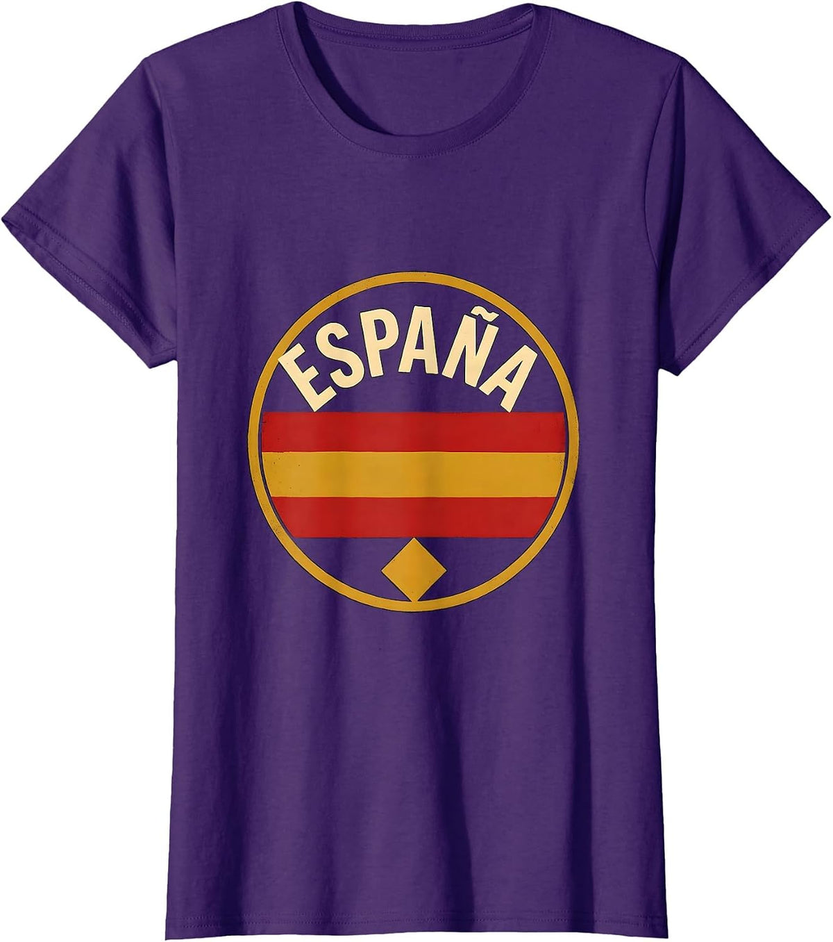 Women's España Patriotic Spanish National Pride Souvenir T-Shirt - Purple