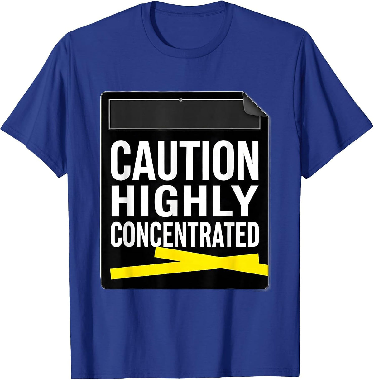 Caution: Highly Concentrated Funny Science Teacher Student T-Shirt - Royal Blue