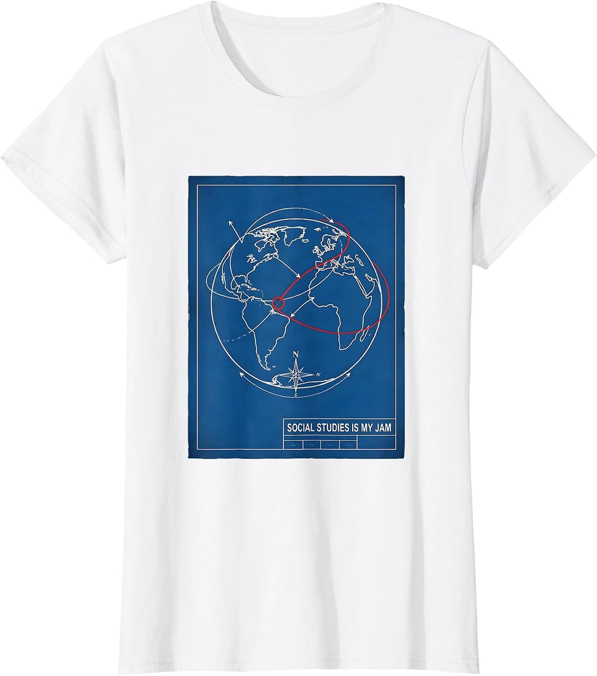 Social Studies Is My Jam Funny Teacher Gift School Humor T-Shirt - White