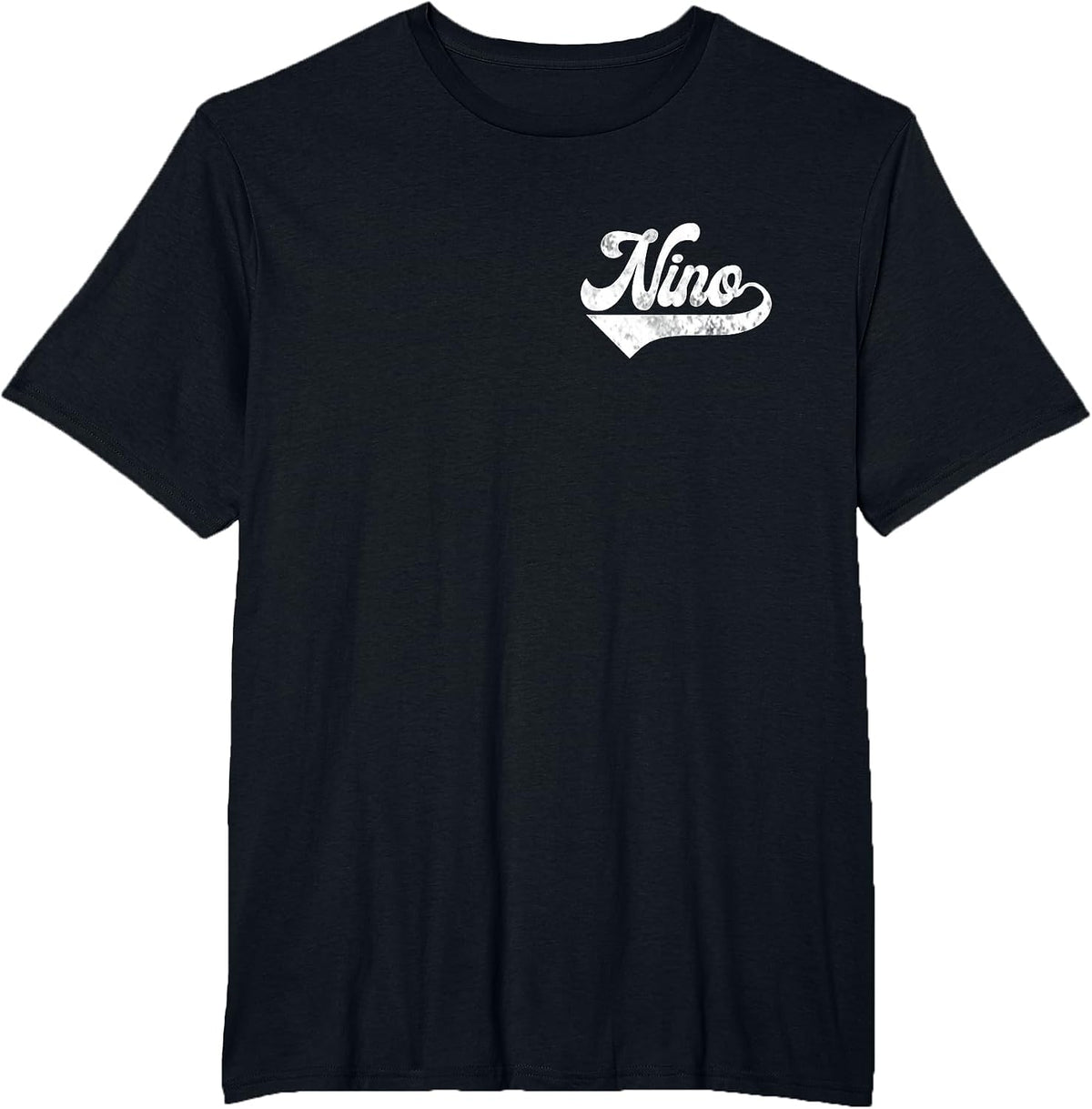Mens Nino Vintage Retro Father's Day for Papa Godfather T-Shirt - Black