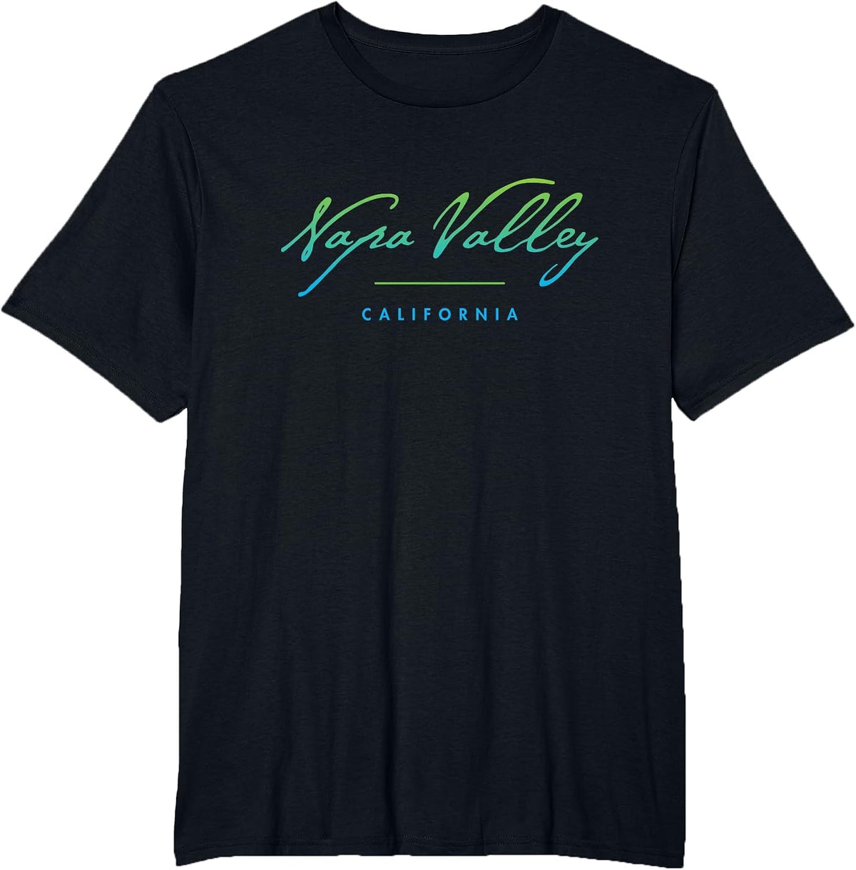 Napa Valley California T-Shirt - Black