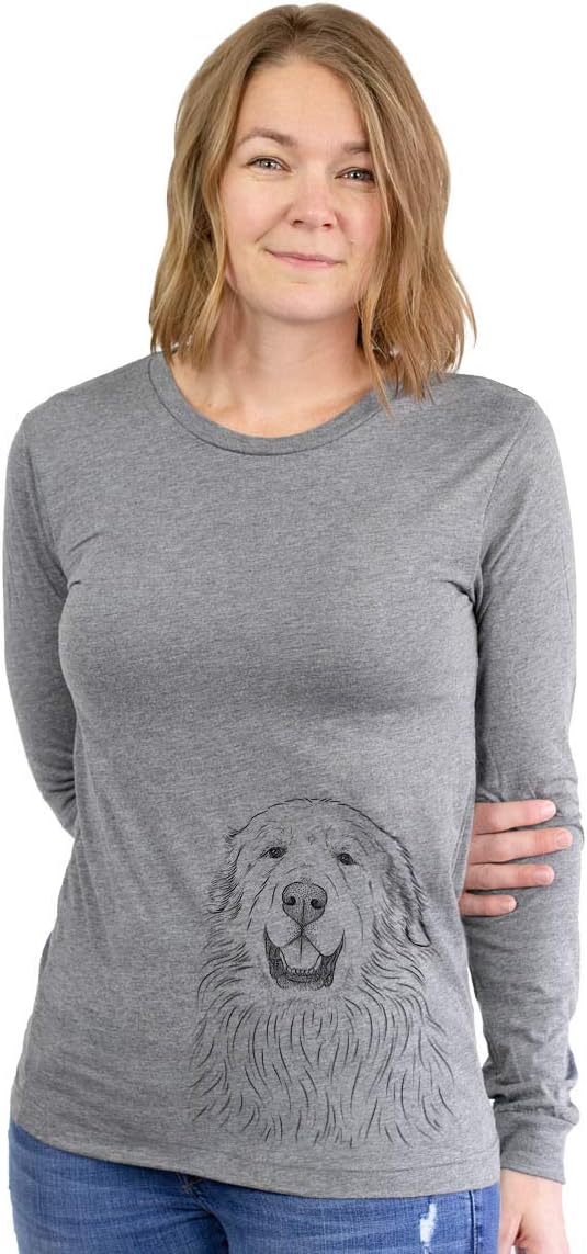 Bare Horton the Great Pyrenees Dog Triblend T-Shirt - Unisex Long Sleeve