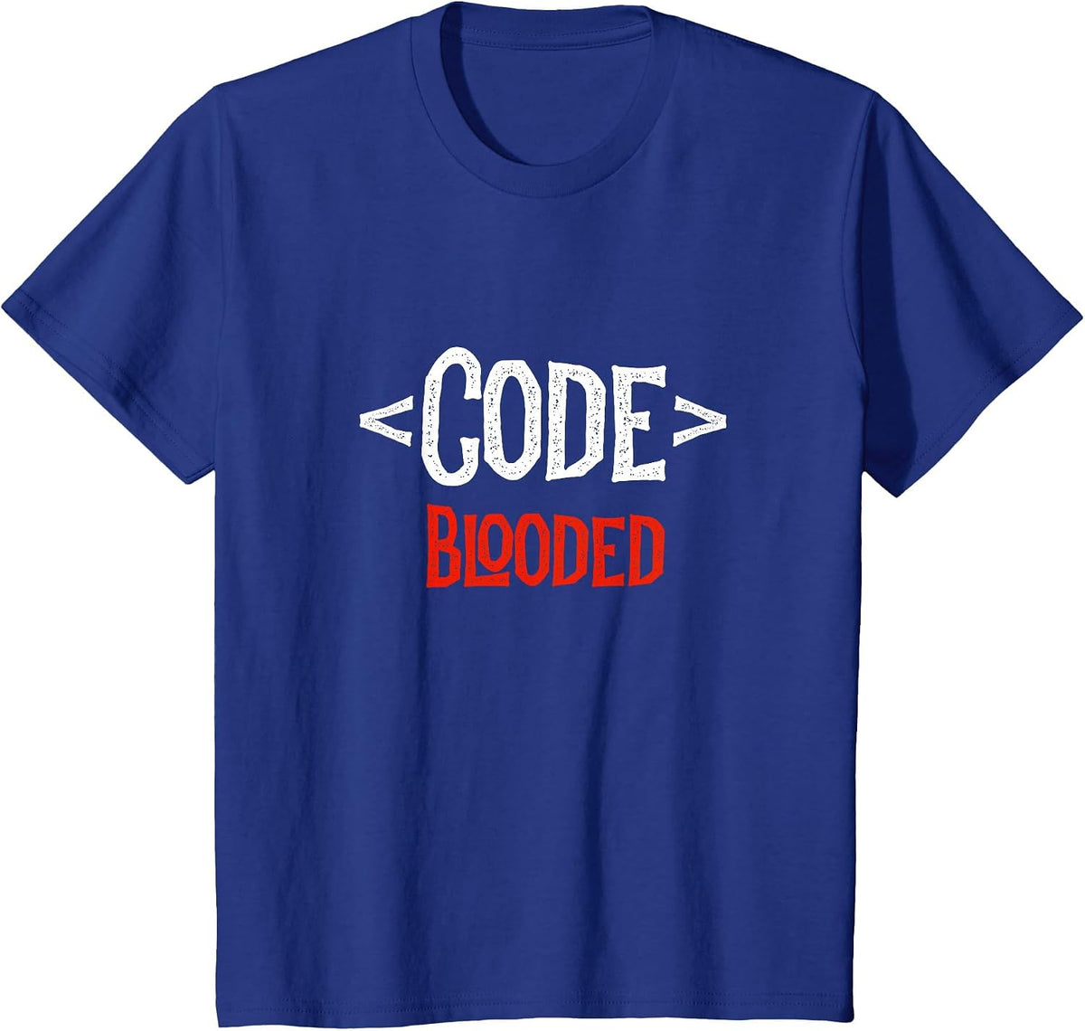 Programmer Developer - Code Tag Blooded - Coding Coder T-Shirt - Royal Blue