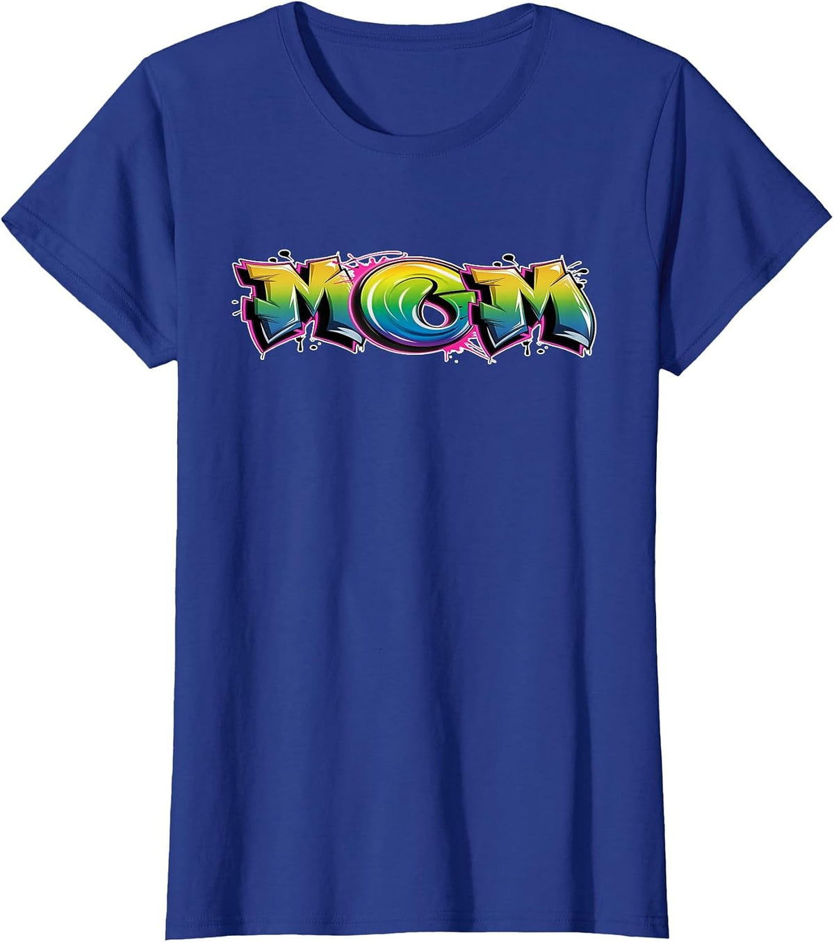 Airbrush Graffiti Mommy Mom Street Artist T-Shirt - Royal Blue