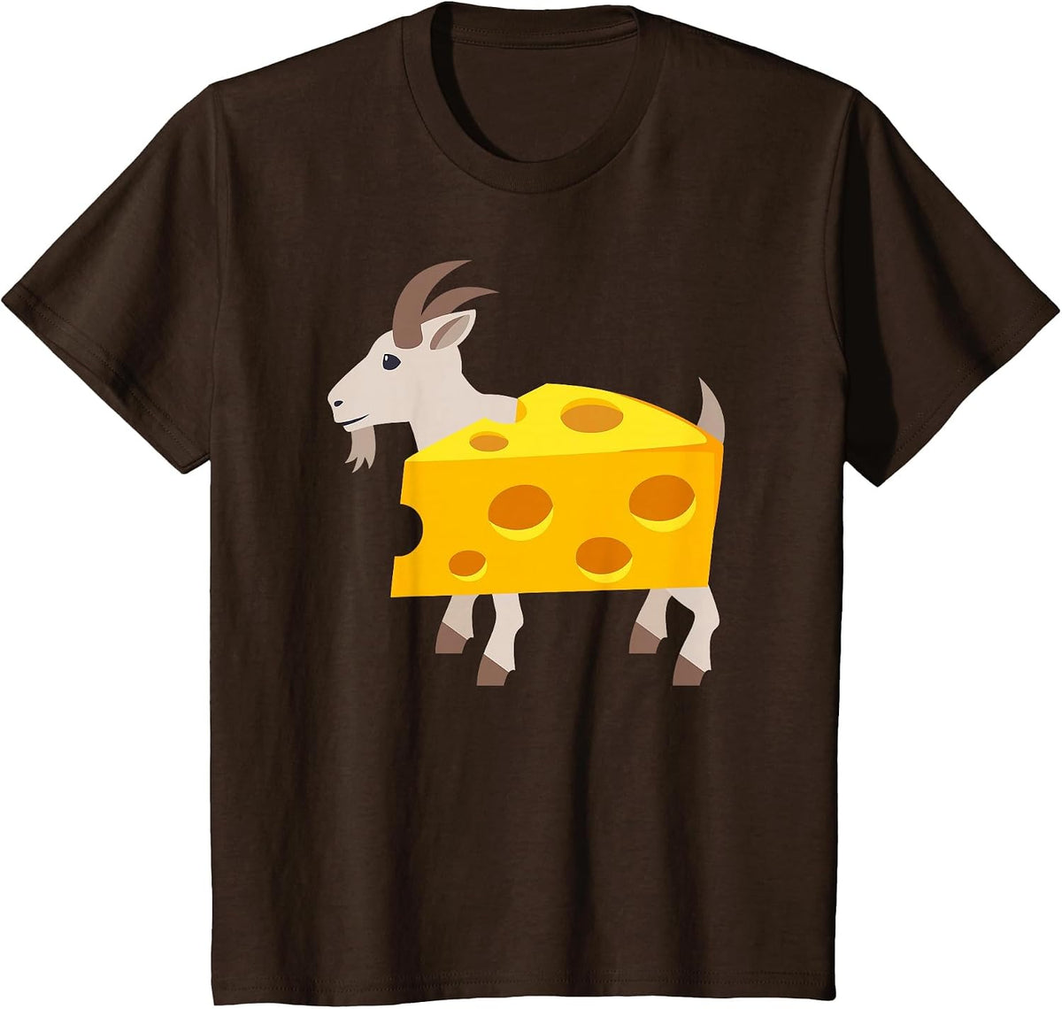 Goat Cheese Funny Lazy Halloween Costume T-Shirt - Brown