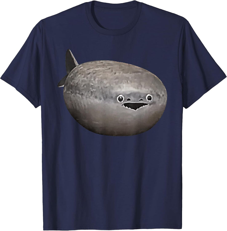 Sacabambaspis Fish Meme Realistic T-Shirt - Navy Blue
