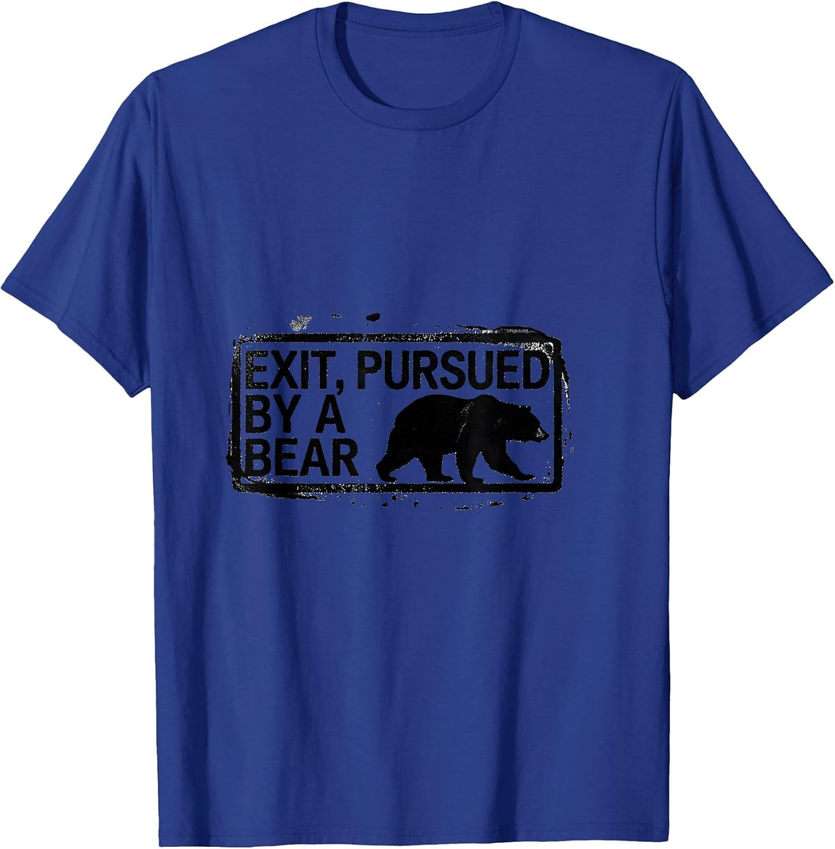 Exit Pursued By A Bear Funny Shakespeare Quote Literary T-Shirt - Royal Blue