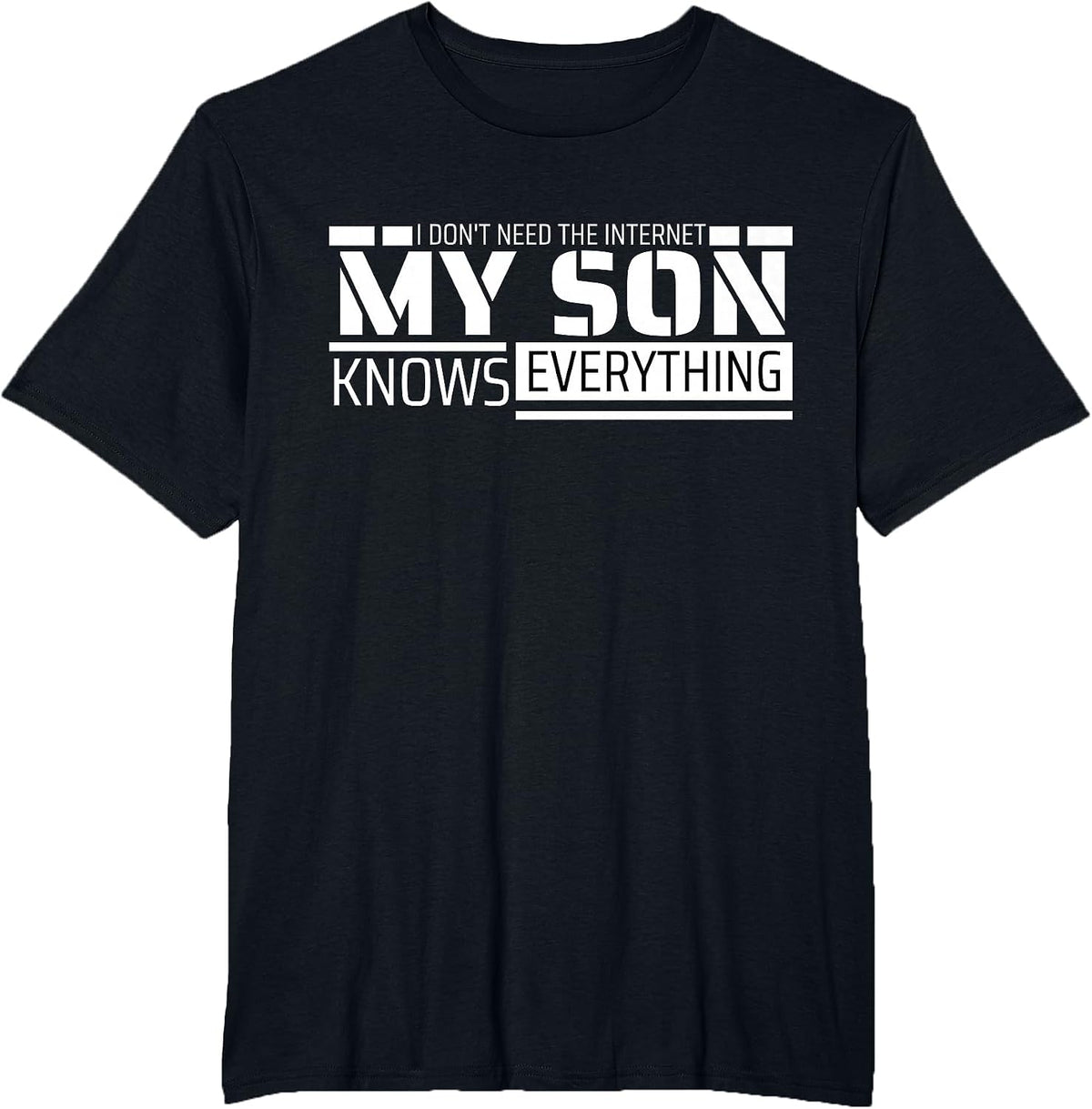 Funny Dad Shirt from Son Men Funny Fathers Day Dad T-Shirt - Black
