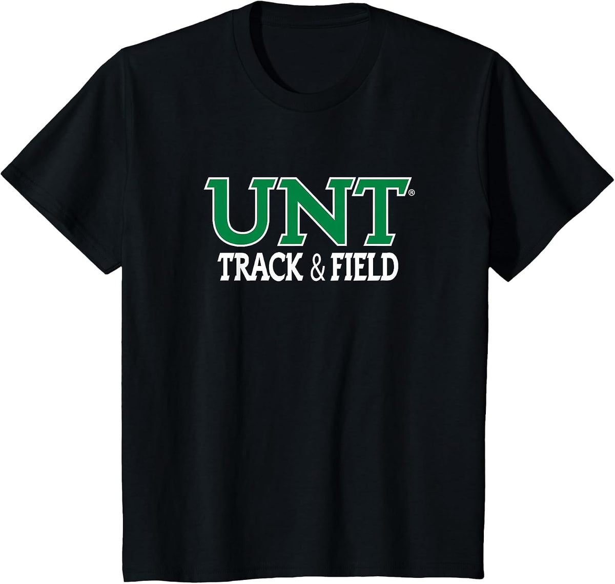 UNT Track & Field Mean Green NCAA UNT24 T-Shirt - Black