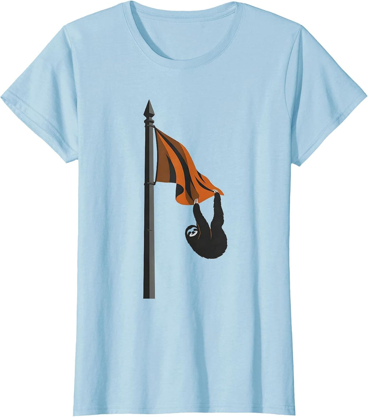 Women's Slack Sloth Minimalist Funny Lazy Humor T-Shirt - Baby Blue