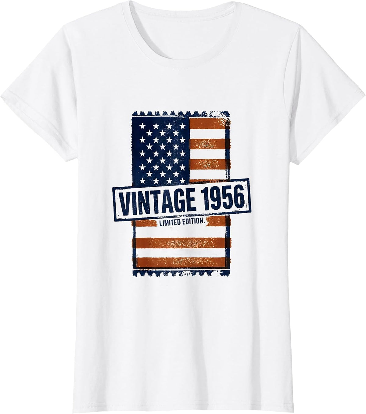 Women's Vintage 1956 Limited Edition Stamp 70th Birthday Gift Men T-Shirt - White