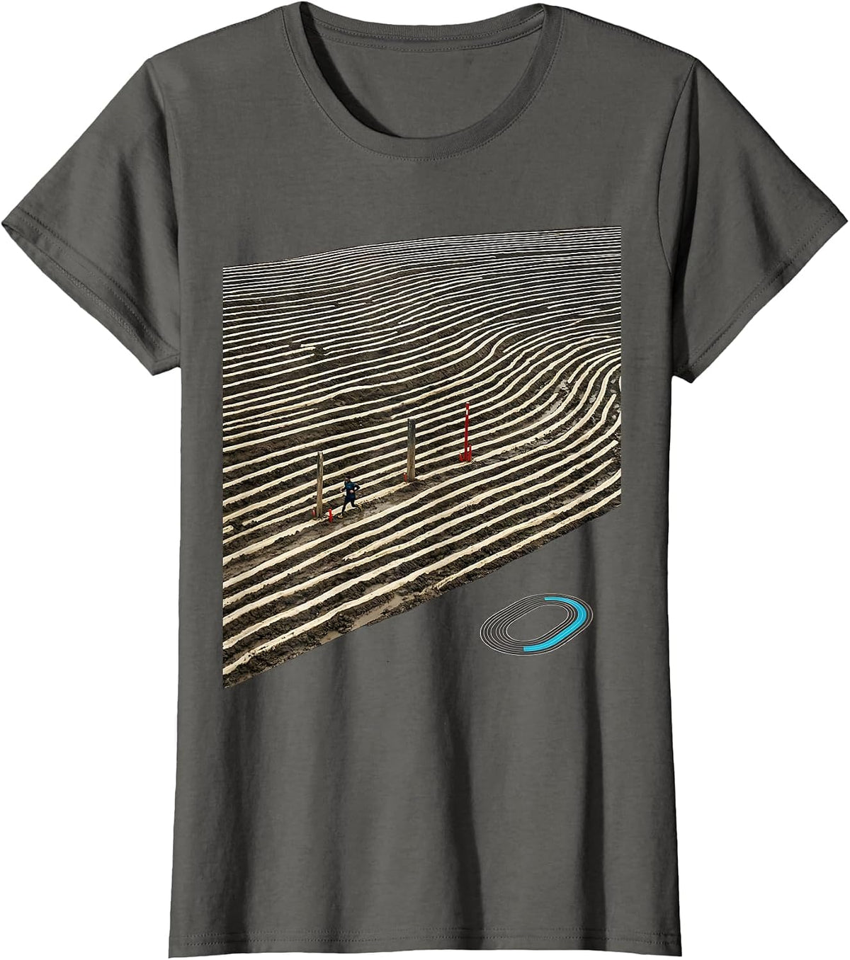 Women's Cross Country Runner Track Field Humor Motivational T-Shirt - Asphalt Grey