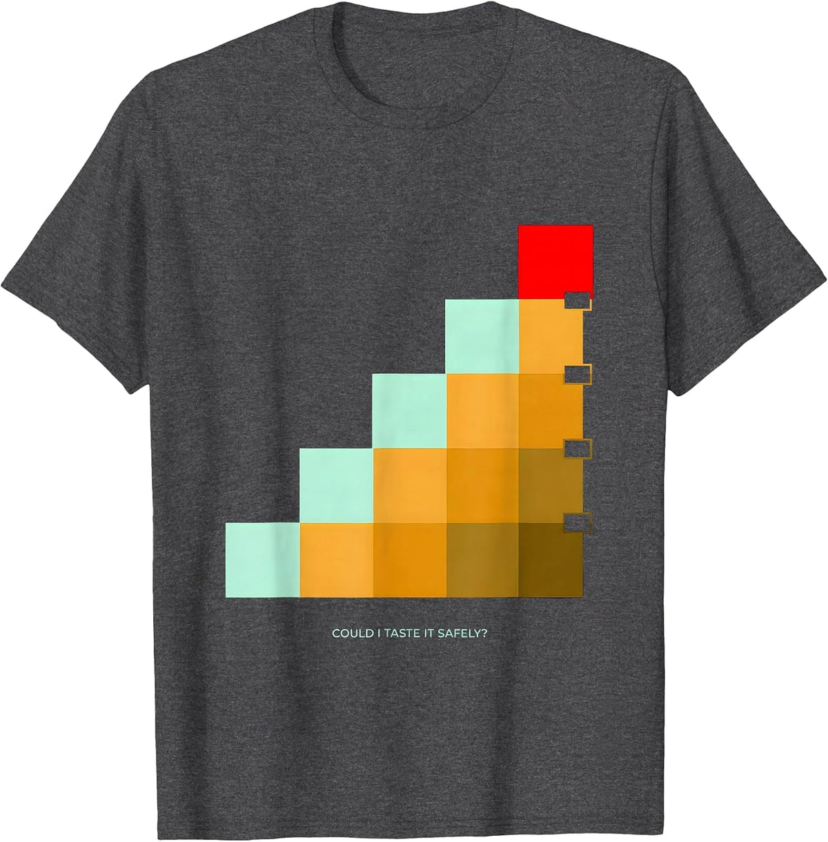 Men's Could I Taste It Safely Funny Periodic Table Chemistry T-Shirt - Dark Heather Grey