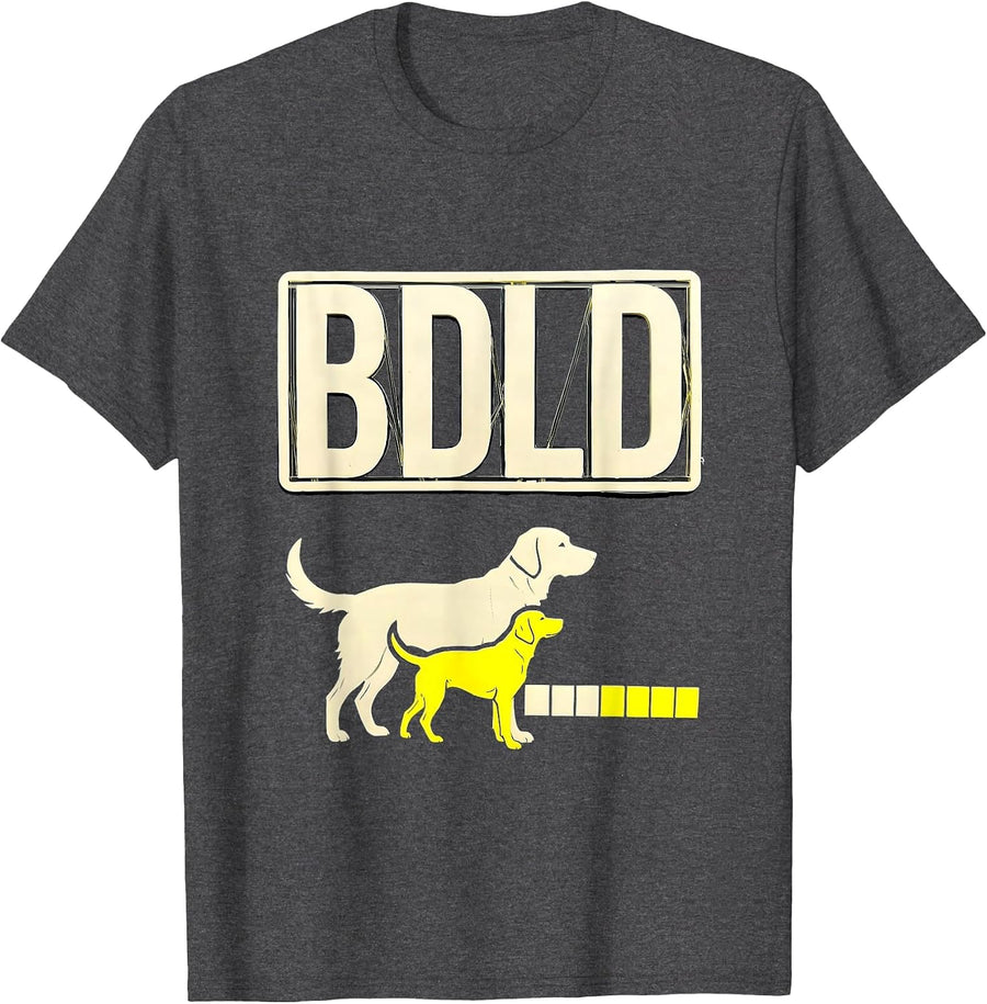 Men's BDLD Stencil Graphic Vet Tech Veterinary Technician T-Shirt - Dark Heather Grey