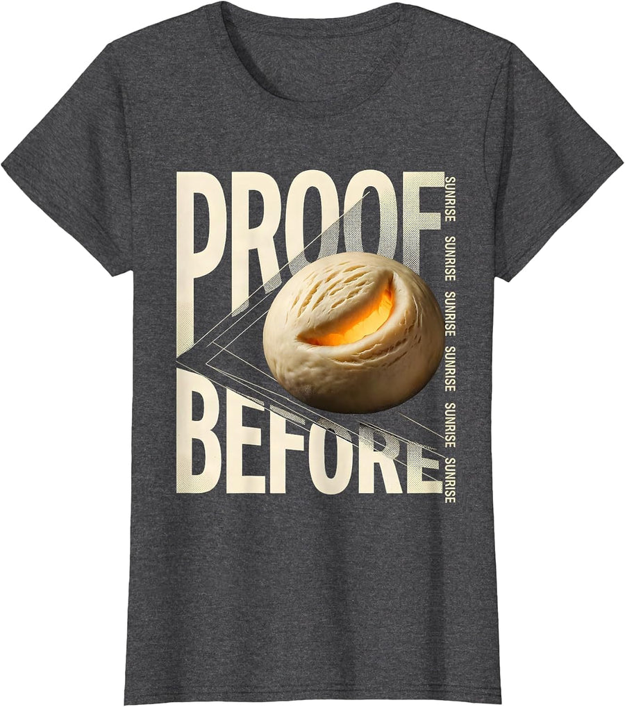 Women's Proof Before Sunrise Funny EMT Paramedic First Responder T-Shirt - Dark Heather Grey