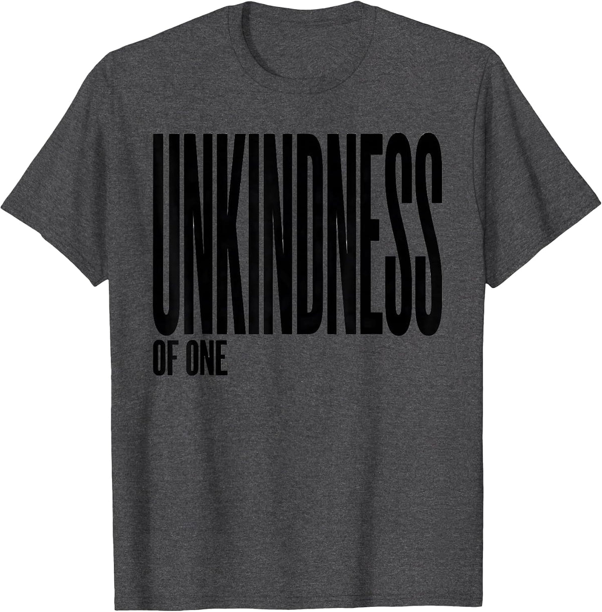 Men's Unkindness Of One Dark Humor Crow Raven Gothic Bird Lover T-Shirt - Dark Heather Grey