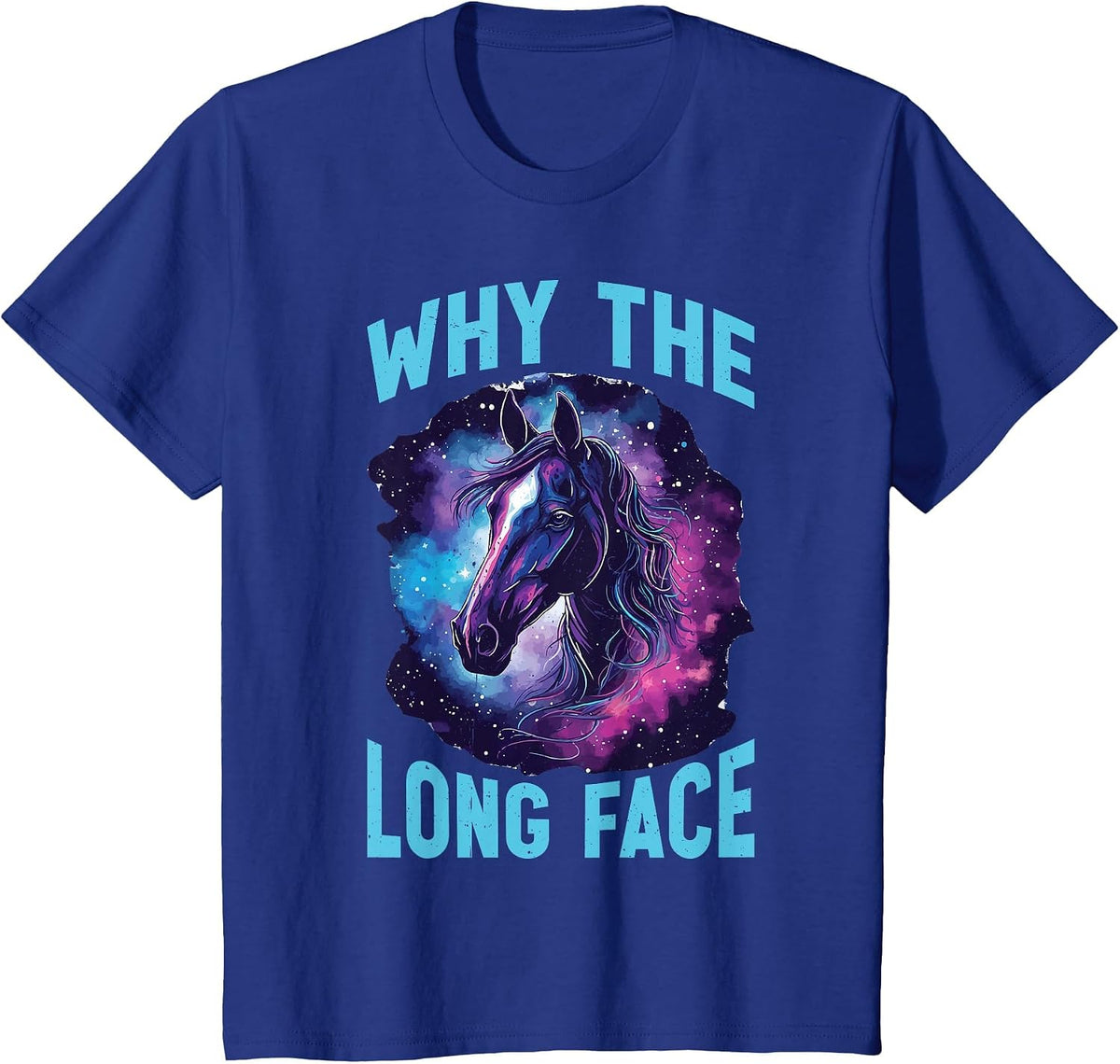 Why The Long Face - T-Shirt - Royal Blue