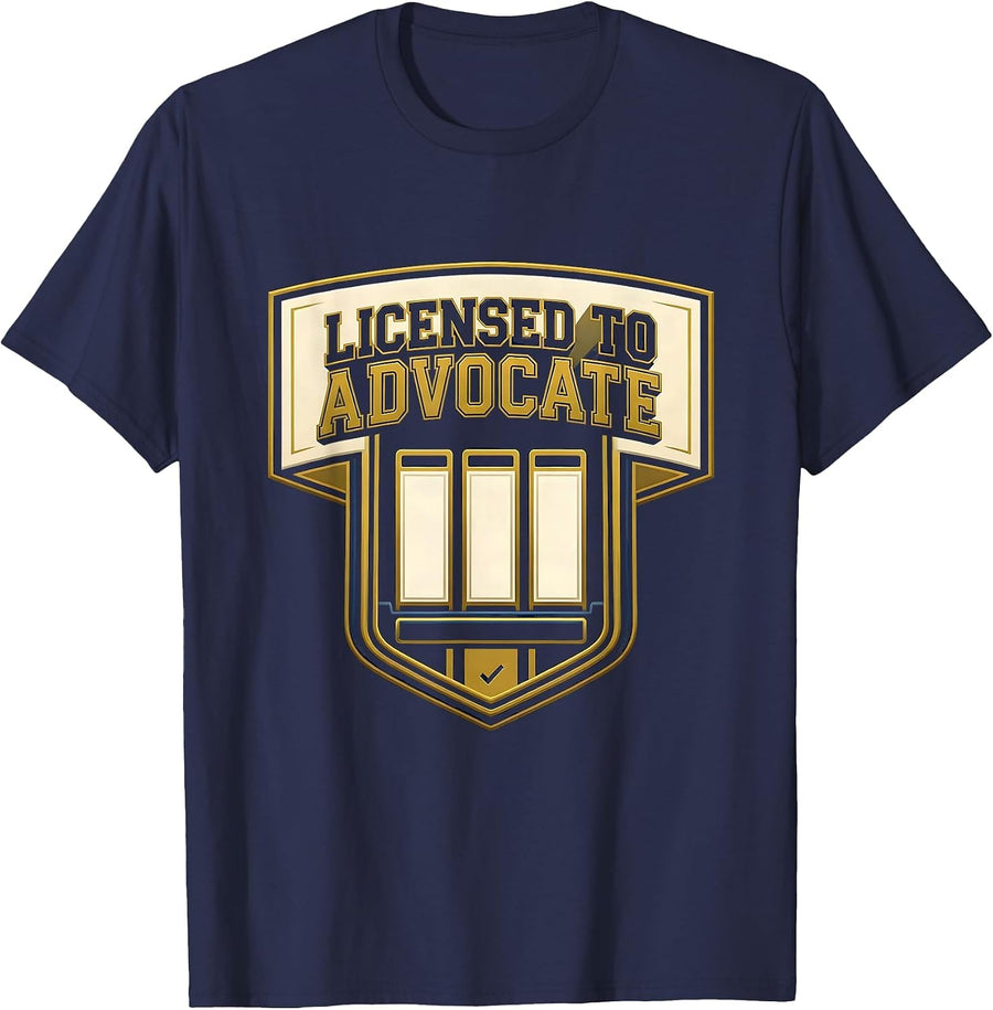 Licensed To Advocate Groovy Social Worker Appreciation LCSW T-Shirt - Navy Blue