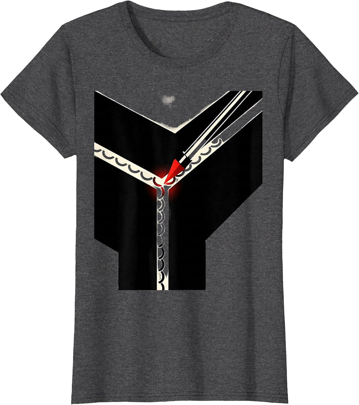 Women's Welder TIG Torch Cross-Section Funny Metal Worker Humor T-Shirt - Dark Heather Grey