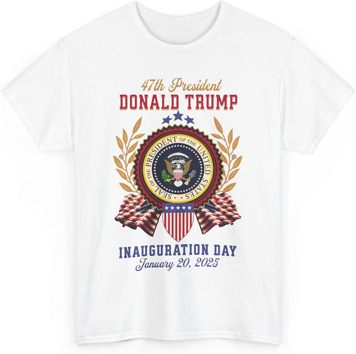 Trump Inauguration T-Shirt, Presidential Inauguration January 20, 2025 Shirt, Commemorative Keepsake - White