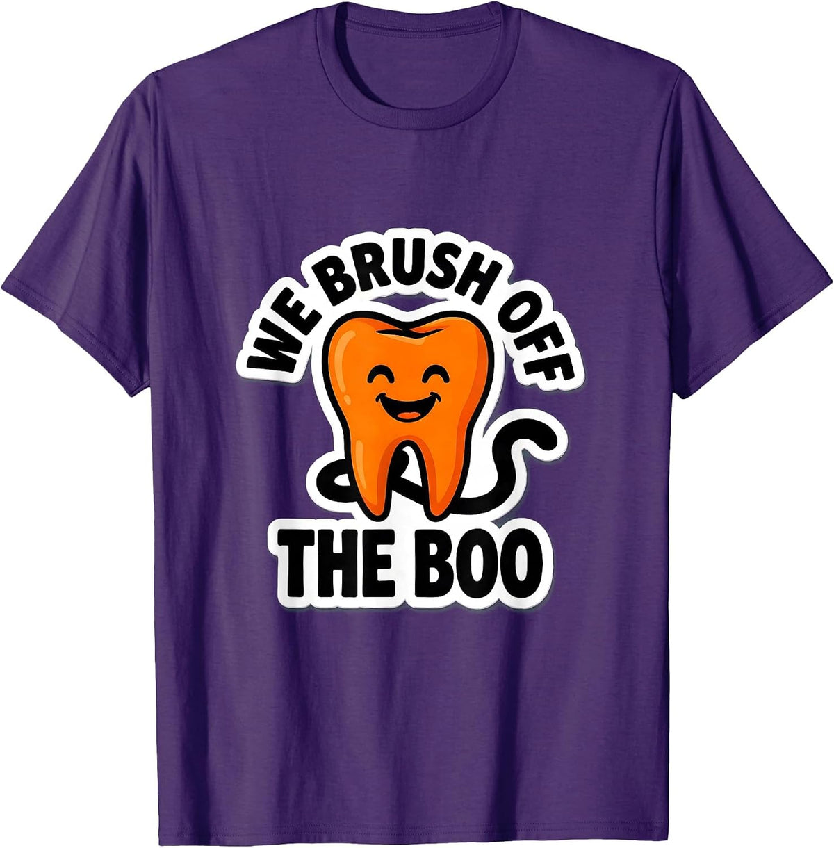 We Brush Off The Boo Funny Dental Squad Halloween Costume T-Shirt - Purple