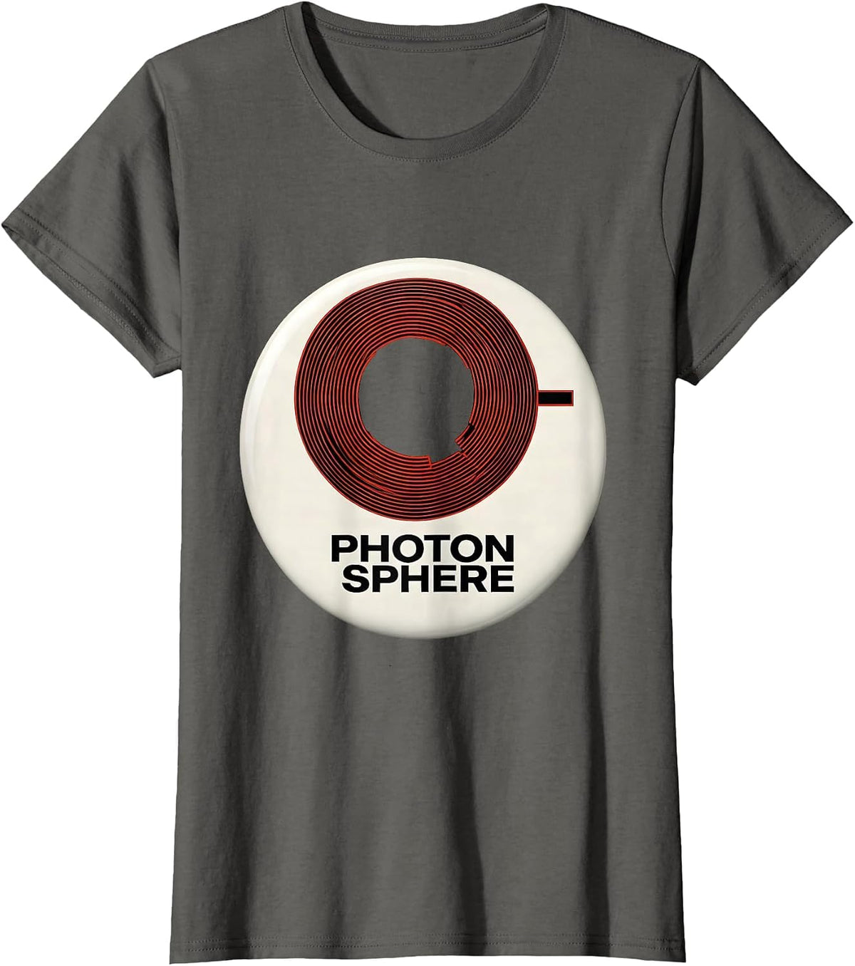 Women's Photon Sphere Swiss International Astrophysics Enthusiast T-Shirt - Asphalt Grey