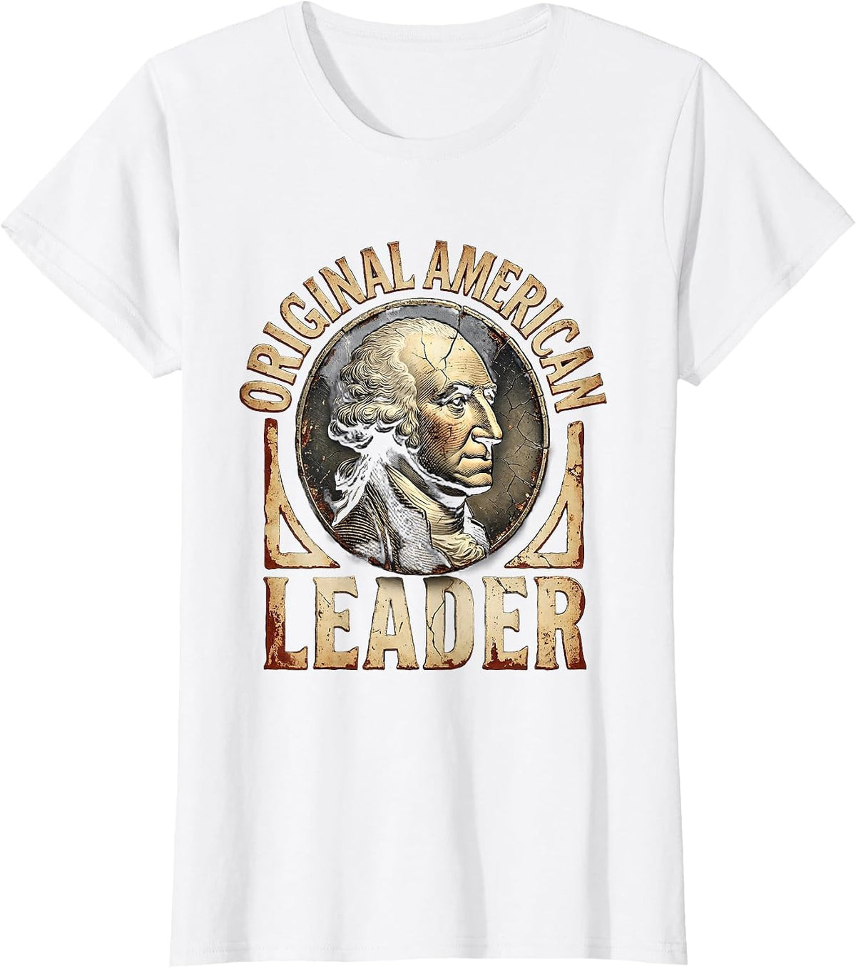 Original American Leader George Washington Design T-Shirt - White