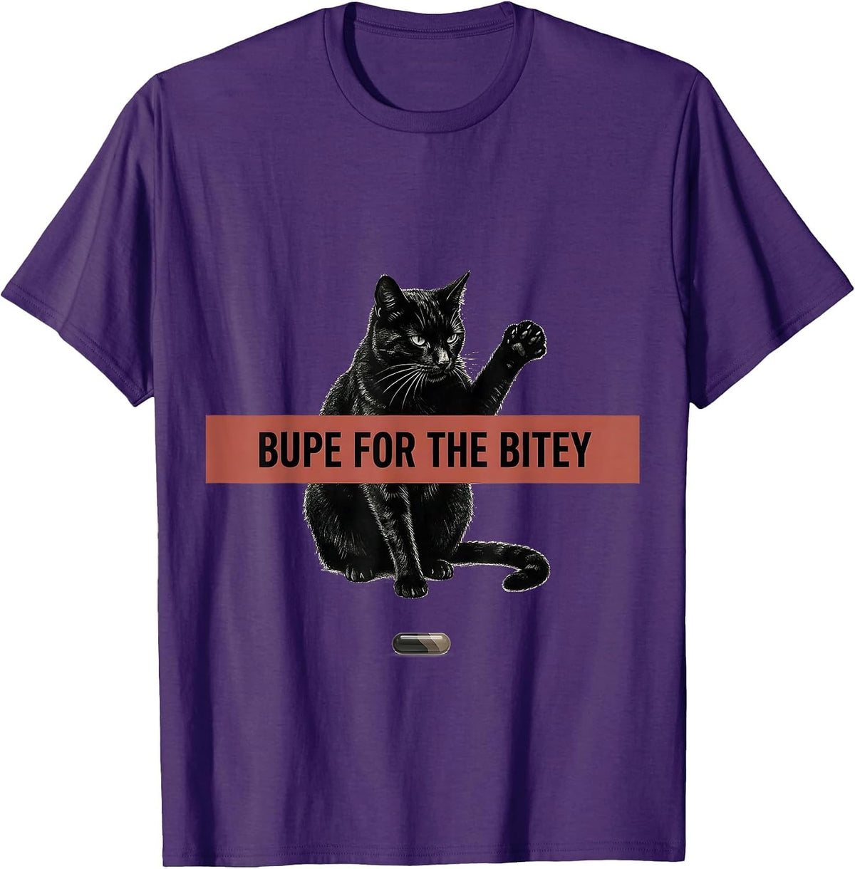 Bupe For The Bitey Minimalist Vet Tech Humor T-Shirt - Purple