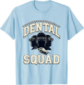 Men's Dental Squad Sparkle Varsity Dental Hygienist Dental T-Shirt - Baby Blue