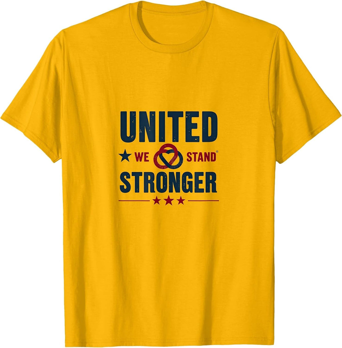 United We Stand Stronger Inauguration 2025 T-Shirt - Golden Yellow
