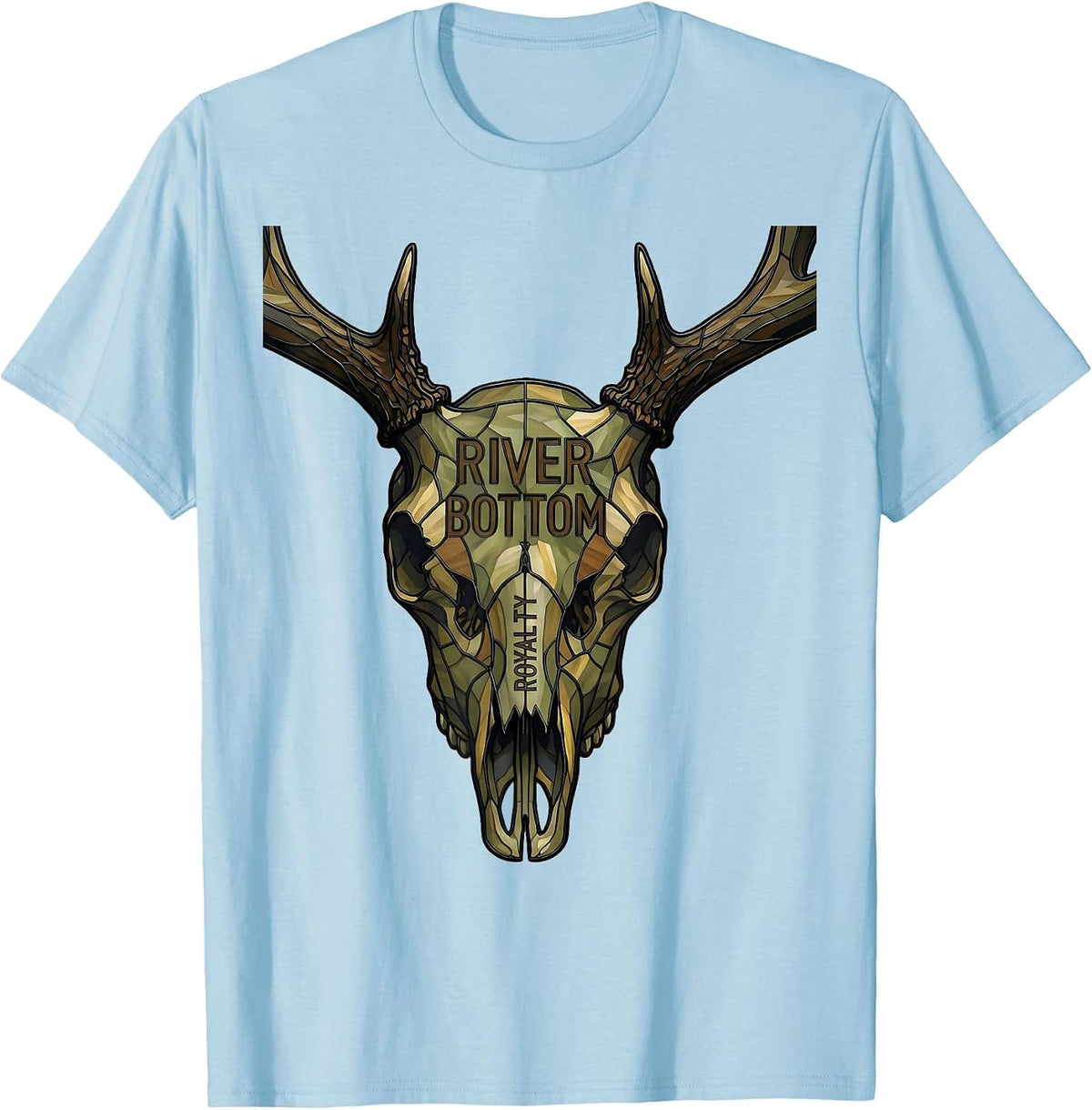 Men's River Bottom Royalty Bottomland Camo Design T-Shirt - Baby Blue