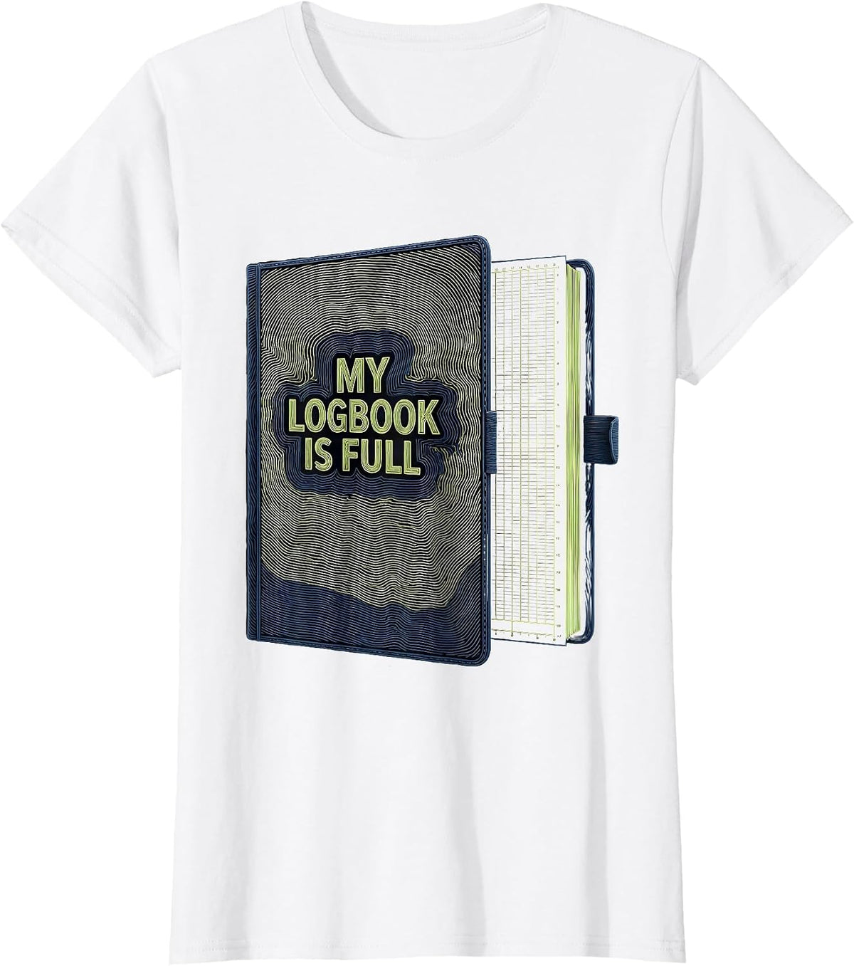My Logbook Is Full Vintage Scuba Diver Gift T-Shirt - White