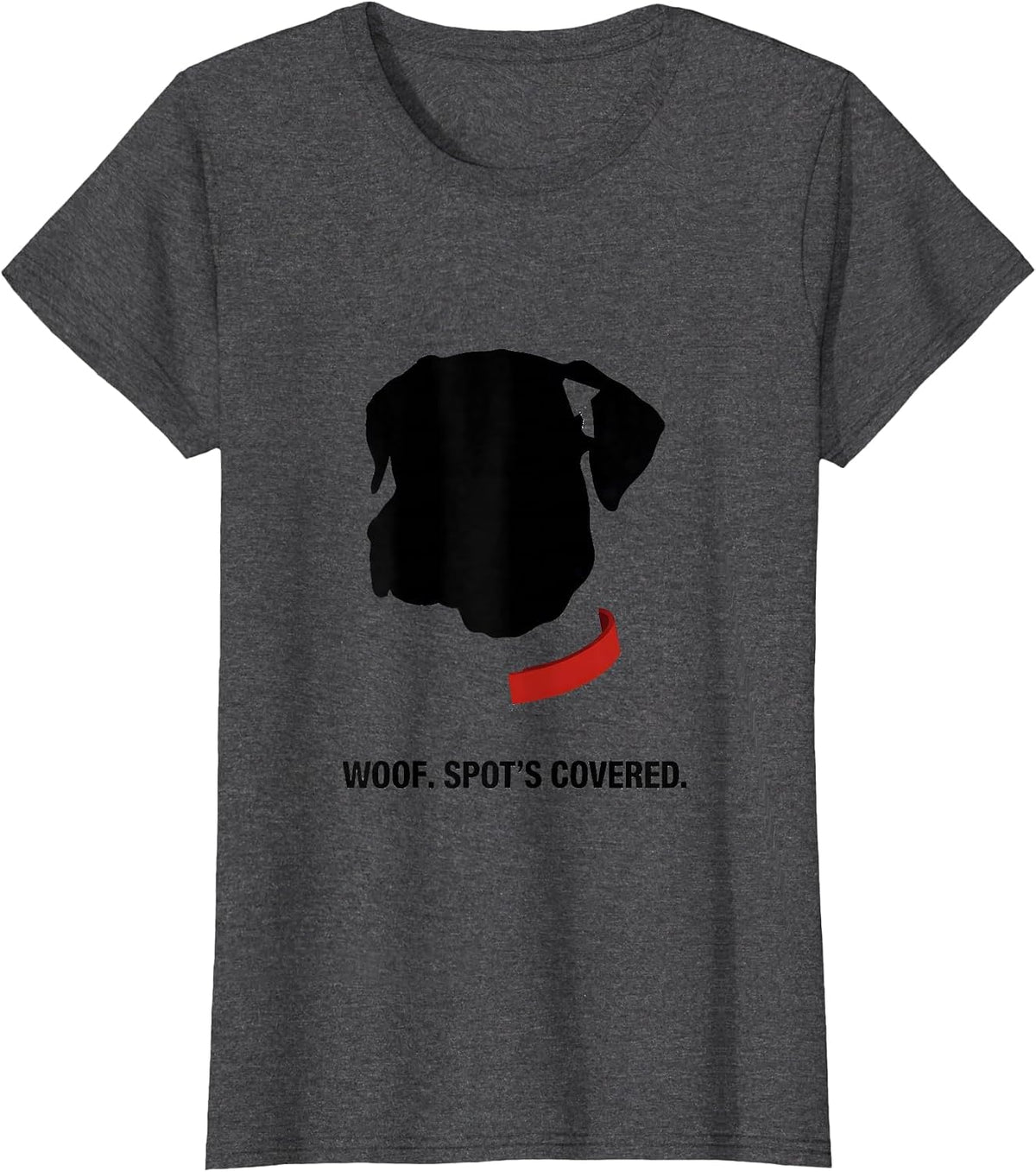 Women's Woof Spot's Covered Funny Lazy Halloween Dalmatian Costume T-Shirt - Dark Heather Grey