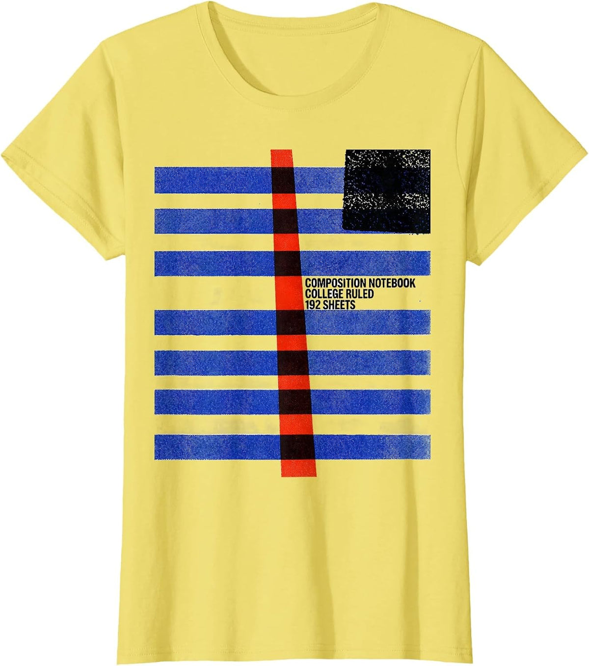 Composition Notebook College Ruled 192 Sheets Teacher T-Shirt - Lemon Yellow