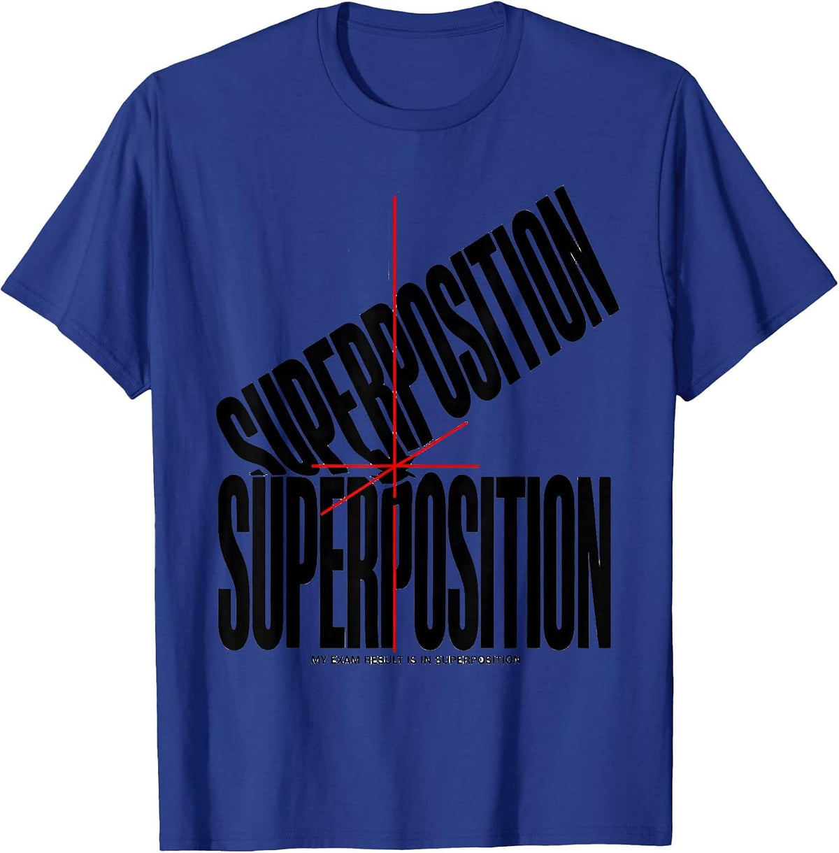 My Exam Result Is In Superposition Funny Quantum Physics T-Shirt - Royal Blue